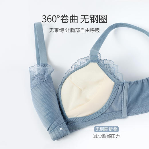 雅黛丽内衣女小胸聚拢上薄下厚无钢圈收副乳防下垂蕾丝文胸罩 商品图1