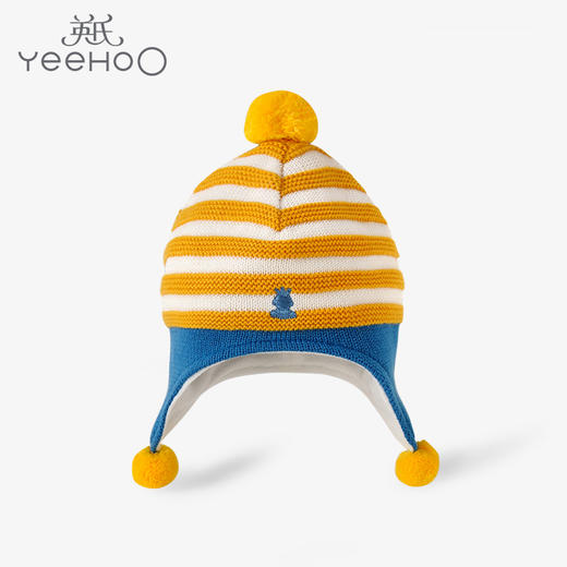 英氏-配饰类（秋）C9英毛圆帽金光黄 商品图0