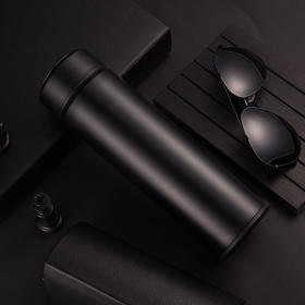 不锈钢保温杯 | 轻薄杯身保温保冷黑色款500ml