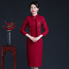 上海旗袍厂JC-JY5106婚礼气质时尚喜庆宴会婆婆礼服改良版旗袍套装连衣裙 商品缩略图0