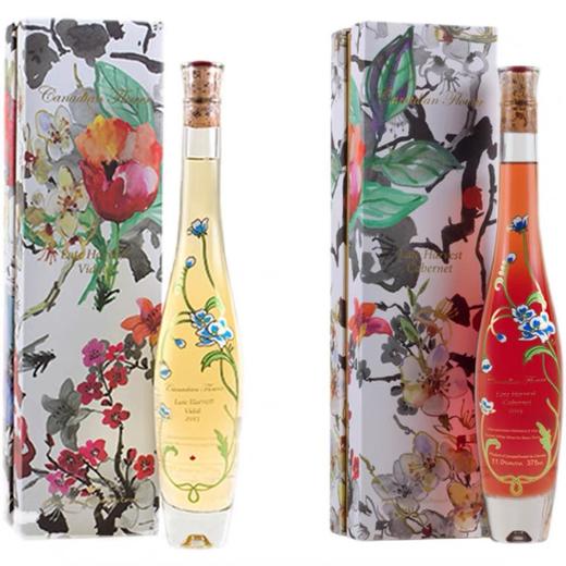 冰酒套餐！Pillitteri酒庄 加拿大之花晚收白冰酒+晚收红冰酒（礼盒装） 商品图1