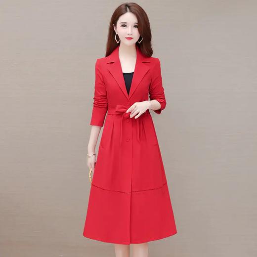 YWE-YX-H8810秋装新款修身收腰气质时尚长袖风衣外套 商品图2