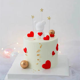 【爱心熊熊】叮当CAKE爆款生日蛋糕-鲜果奶油蛋糕