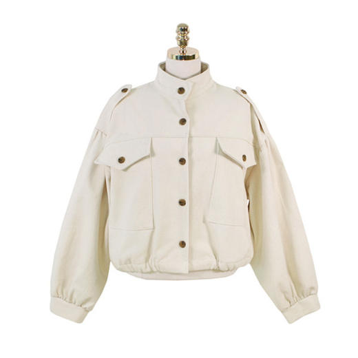 【短外套】休闲夹克小个子短棒球外套新款女春秋季宽松复古港味棒球服 商品图4