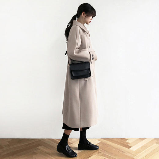 【服饰鞋包】-韩版毛呢大衣女中长款流行显瘦呢子潮流时尚女装外套 商品图2