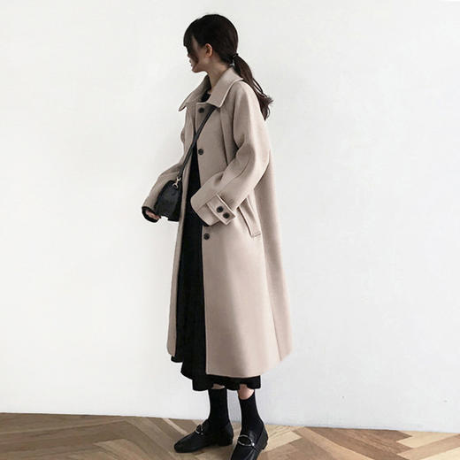 【服饰鞋包】-韩版毛呢大衣女中长款流行显瘦呢子潮流时尚女装外套 商品图0