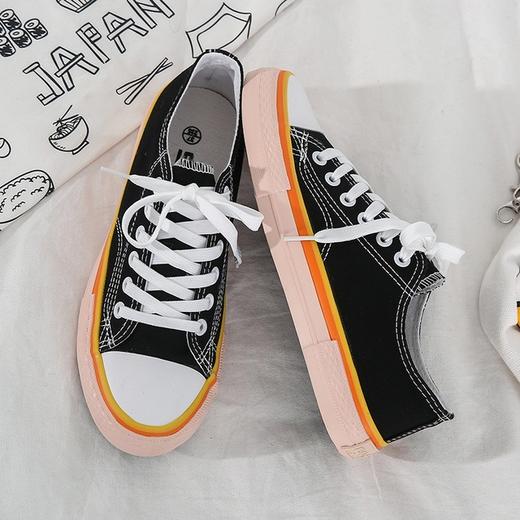 【帆布鞋】低帮帆布鞋女学生韩版原宿舒适鞋 商品图3