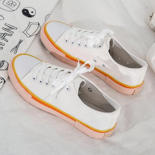 【帆布鞋】低帮帆布鞋女学生韩版原宿舒适鞋 商品图1