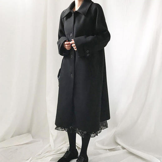【服饰鞋包】-韩版毛呢大衣女中长款流行显瘦呢子潮流时尚女装外套 商品图3