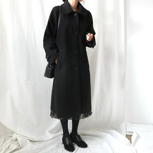 【服饰鞋包】-韩版毛呢大衣女中长款流行显瘦呢子潮流时尚女装外套 商品图4