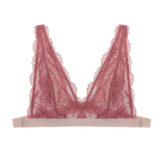 Freelass弗利少女内衣女无钢圈薄款法式文胸性感蕾丝小胸罩超薄杯 商品图3