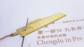 战国蚕纹带鞘双剑铜尺