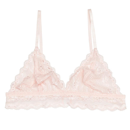 弗利少女Freelass 减龄少女樱花粉 法式蕾丝bralette小胸内衣 商品图3