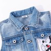 迪士尼男女童春秋时尚休闲牛仔马甲坎肩背心小外套 商品缩略图11
