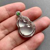 玻璃种厚庄翡翠葫芦18k白金钻石沙弗莱石镶嵌 商品缩略图7