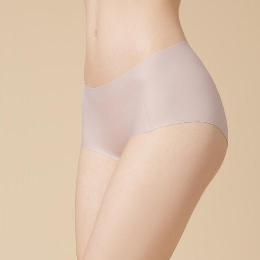 【弗利少女零感无痕内裤】女一片式中腰性感透气薄三角裤 商品图0