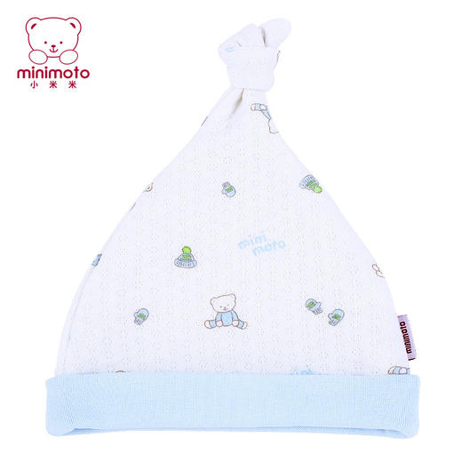 小米米配饰新款婴儿帽子新生儿胎帽 男女宝宝卡通熊挡风保暖婴儿夹丝帽子 商品图1