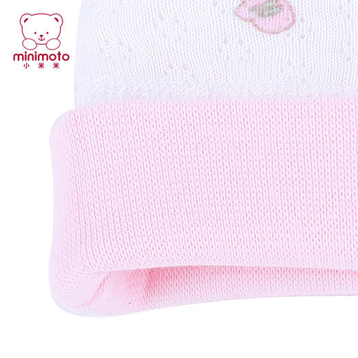 小米米配饰新款婴儿帽子新生儿胎帽 男女宝宝卡通熊挡风保暖婴儿夹丝帽子 商品图2