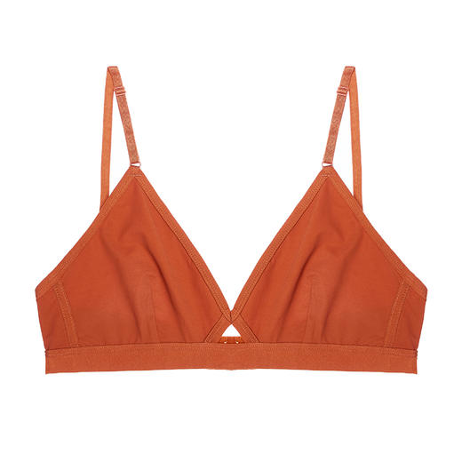 弗利少女薄款透气弹力法式内衣套装无钢圈胸罩小胸文胸乳罩本命红 商品图3