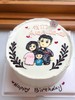 一家三口手绘奶油蛋糕 下单前请仔细阅读商品详情 商品缩略图0