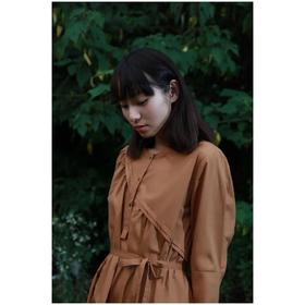 2楼名邦全棉焦糖色连衣裙