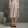 famecoco范可儿秋季显瘦花边半身裙女纯色中长款a字半裙DAB6HA003 商品缩略图0
