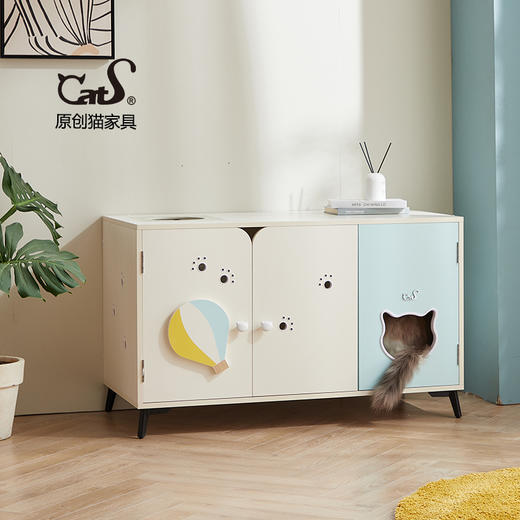 CatS猫家具大型猫厕所 旅行系列 除臭全封闭多出入口猫砂盆 商品图0