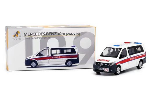 Tiny微影 1:64 平治Vito警察合金车 商品图2