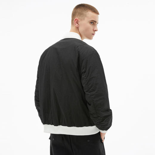 gxg jeans男装夹克 秋青年撞色街头大口袋休闲棒球领夹克外套 商品图2