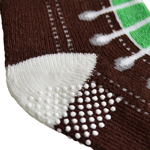 小米米配饰儿童袜子四季毛巾防滑运动袜婴儿短筒舒适地板袜男女宝宝袜2对装 商品图3