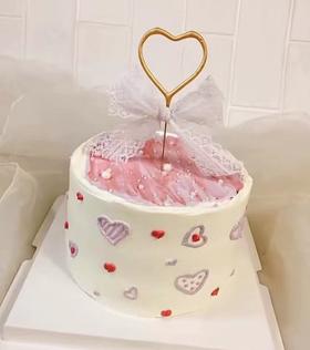 狮子家-爱心手绘 公主 生日蛋糕 纪念日蛋糕 聚会 仪式感必备