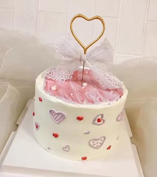 狮子家-爱心手绘 公主 生日蛋糕 纪念日蛋糕 聚会 仪式感必备 商品图0