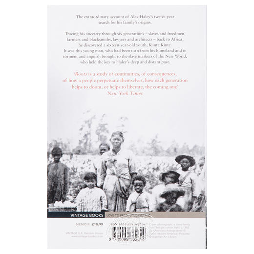 【中商原版】根：一个美国家族的历史 英文原版 经典文学书籍 Roots Alex Haley 商品图1