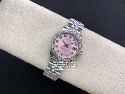 WF 新力作《劳力士Rolex女表蚝式日志型31mm腕表》1：原装开模，表壳直径保持与原装一致31毫米。采用904L不锈钢来锻造不锈钢腕表表壳，具备高抗腐蚀性。 商品图1