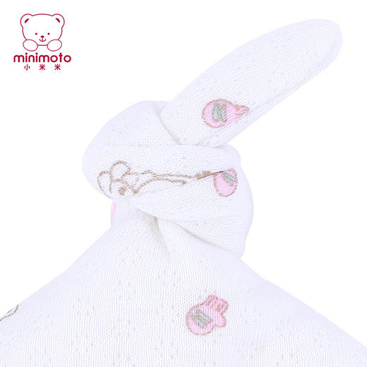 小米米配饰新款婴儿帽子新生儿胎帽 男女宝宝卡通熊挡风保暖婴儿夹丝帽子 商品图3