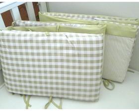 拉比-寝具类（常年）A7小熊格子床上用品七件套装