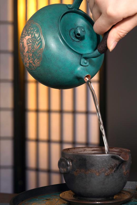 朱炳仁·铜  一鹿繁花 笔筒 花瓶 铜壶 茶盘 收藏送人创意清宫艺术教师节礼品 商品图1