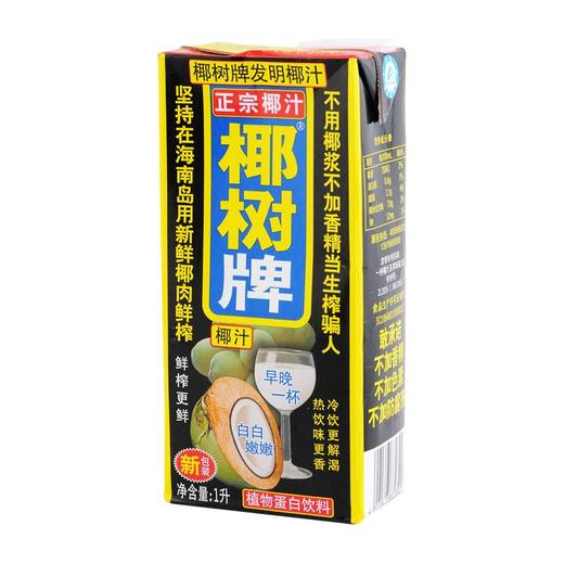椰树椰汁 植物蛋白饮料 1L 商品图0