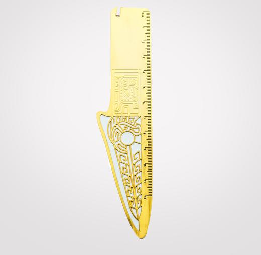 战国蚕纹铜戈铜尺 商品图1