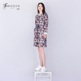 SAINT L’UCK/圣媛女装春季新款花色连衣裙SA120L16