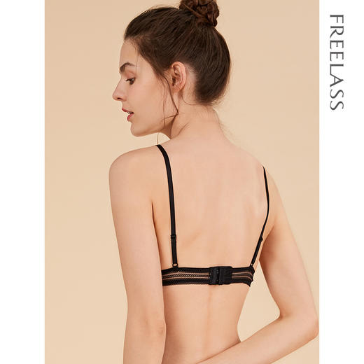 弗利少女法式内衣无钢圈夏季新品超薄胸垫性感少女文胸小胸罩 商品图2