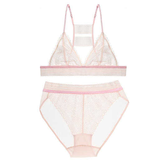 弗利少女freelass 法式内衣女无钢圈蕾丝文胸套装bralette胸罩 商品图3