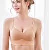 黛唯梵无钢圈内衣女小胸聚拢防下垂文胸薄款光面舒适透气聚拢文胸 商品缩略图0
