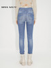Miss Sixty2021秋季新款牛仔裤女三环高腰破洞毛边紧身修身九分裤6N3JJ2330800 商品缩略图2