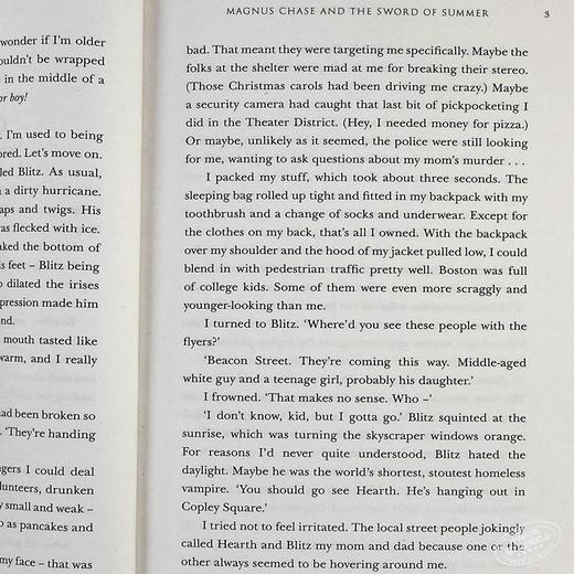 【中商原版】北欧神话系列1：夏日之剑 英文原版 Magnus Chase and the Sword of Summer (Book 1) Rick Riordan 雷克·赖尔顿 商品图4