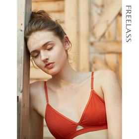 弗利少女薄款透气弹力法式内衣套装无钢圈胸罩小胸文胸乳罩本命红