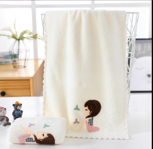 【母婴】珊瑚绒小毛巾柔吸水贴布童巾25*50cm洗脸面巾礼品儿童毛巾 商品图4