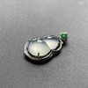 玻璃种厚庄翡翠葫芦18k白金钻石沙弗莱石镶嵌 商品缩略图6