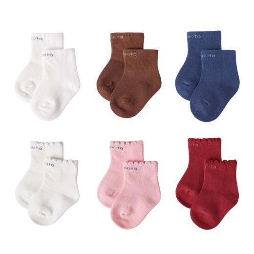 小米米配饰婴儿四季袜子 男女宝宝地板袜保暖棉袜3对装 YA05190 商品图10