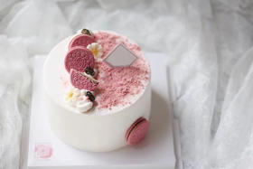 狮子家-ins简约蜜桃风 生日蛋糕 纪念日蛋糕 聚会 仪式感必备